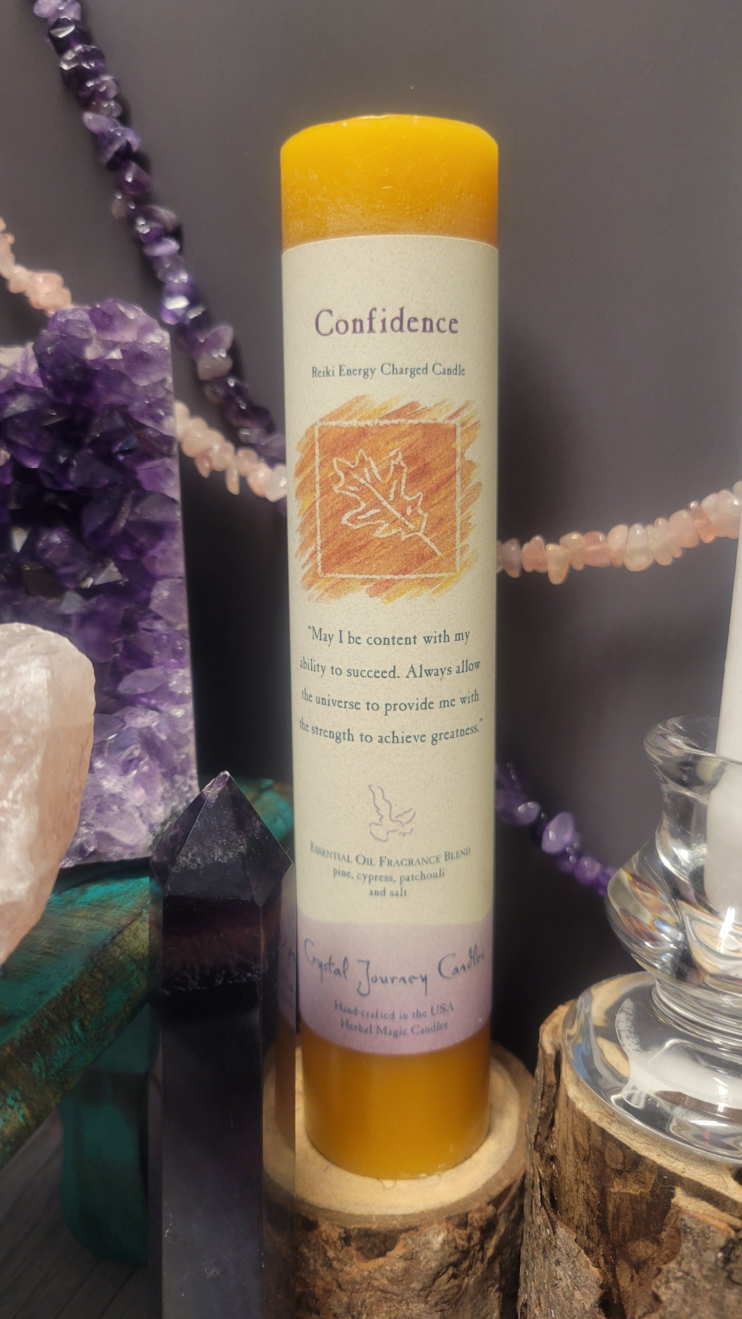 Confidence Crystal Journey Pillar