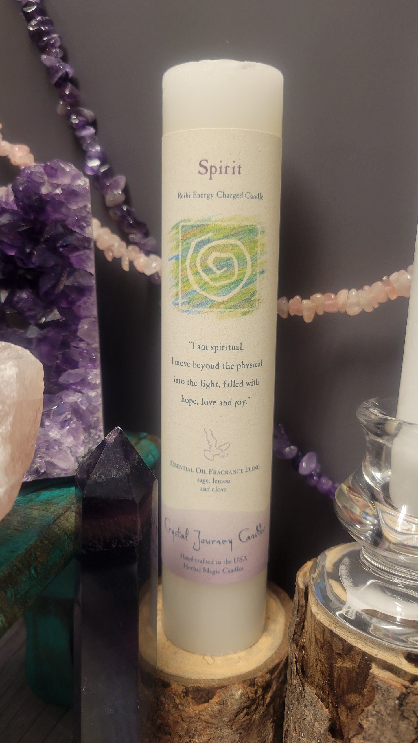 Spirit Crystal Journey Pillar
