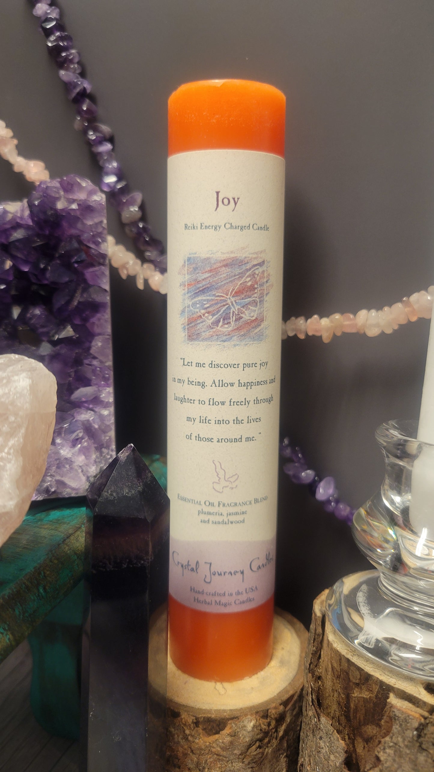 Joy Crystal Journey Pillar