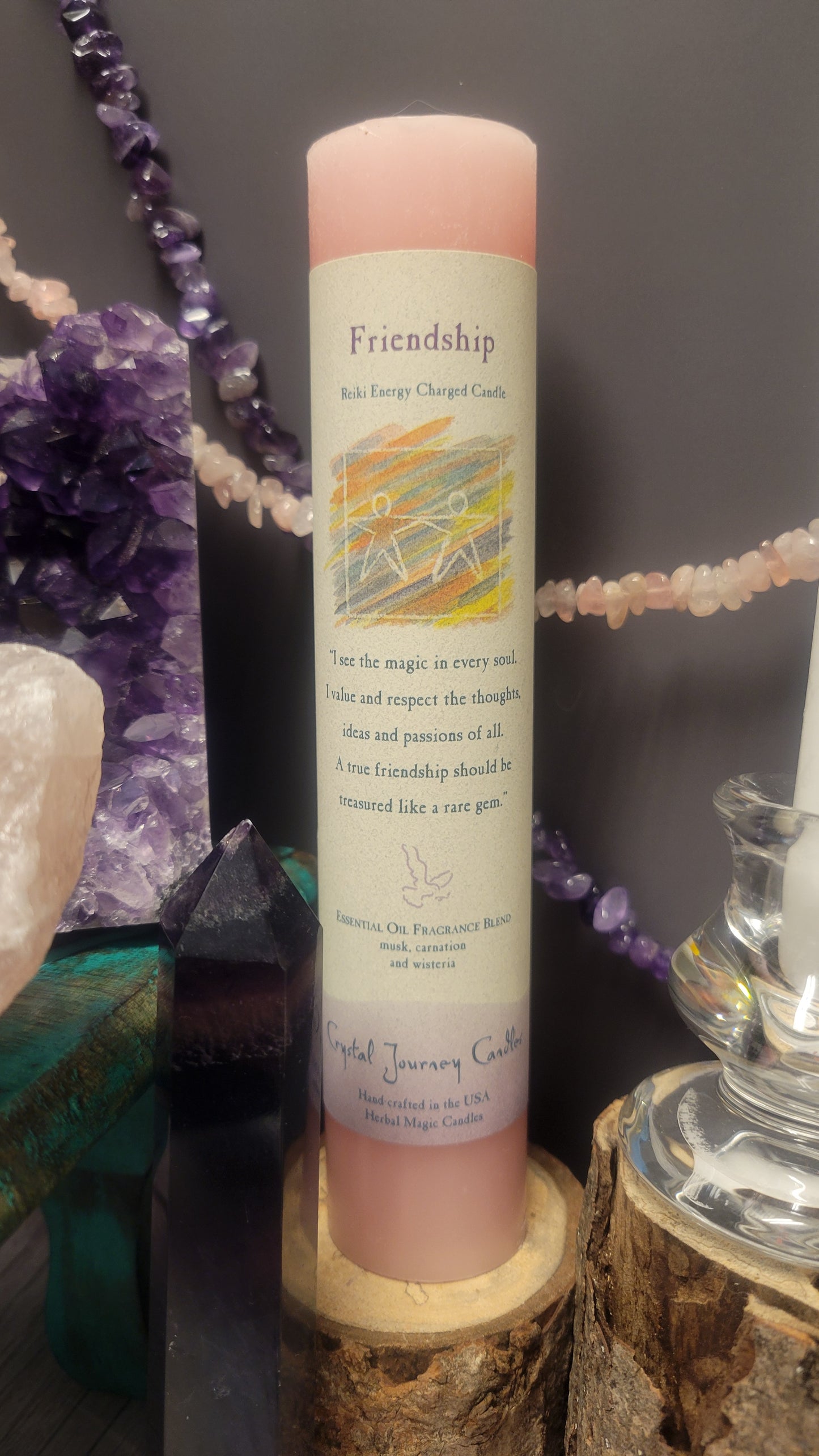 Friendship Crystal Journey Pillar