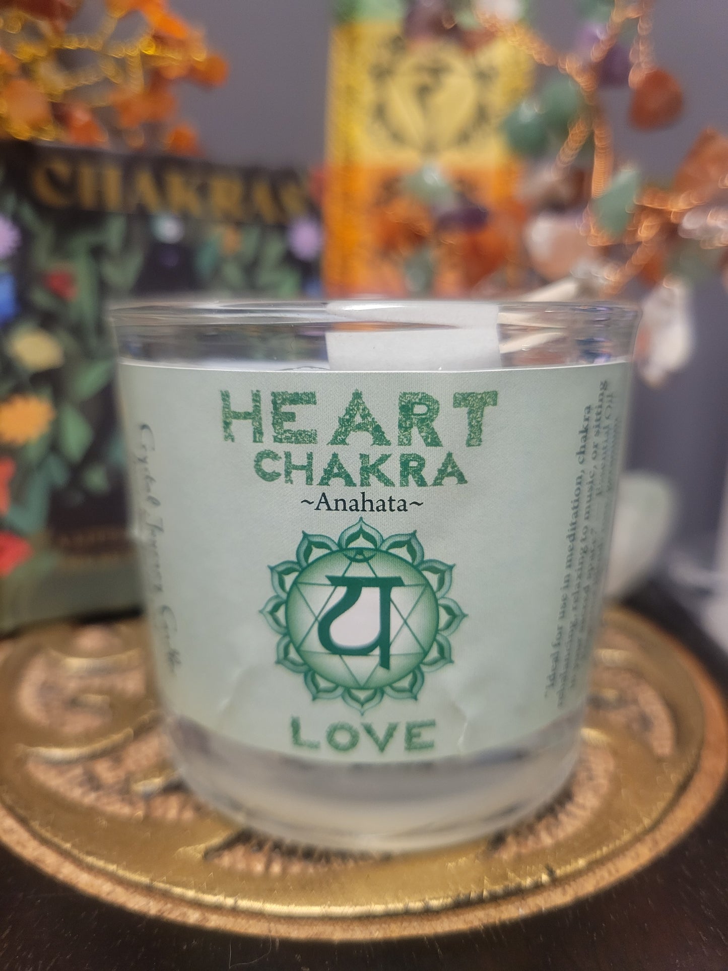 Heart Crystal Journey Glass Votive