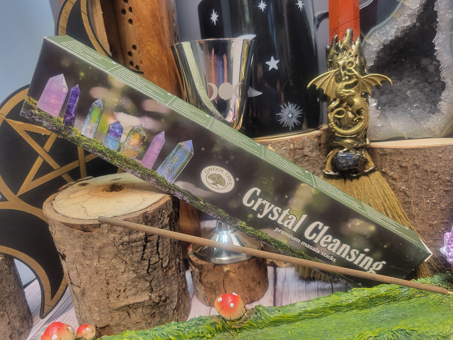 Crystal Cleansing Green Tree Incense