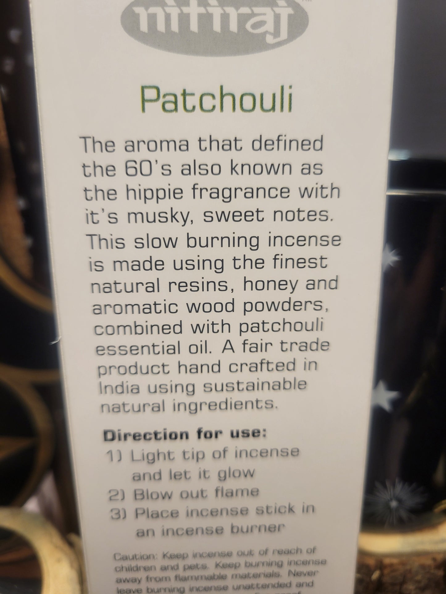 Nitiraj Patchouli Incense