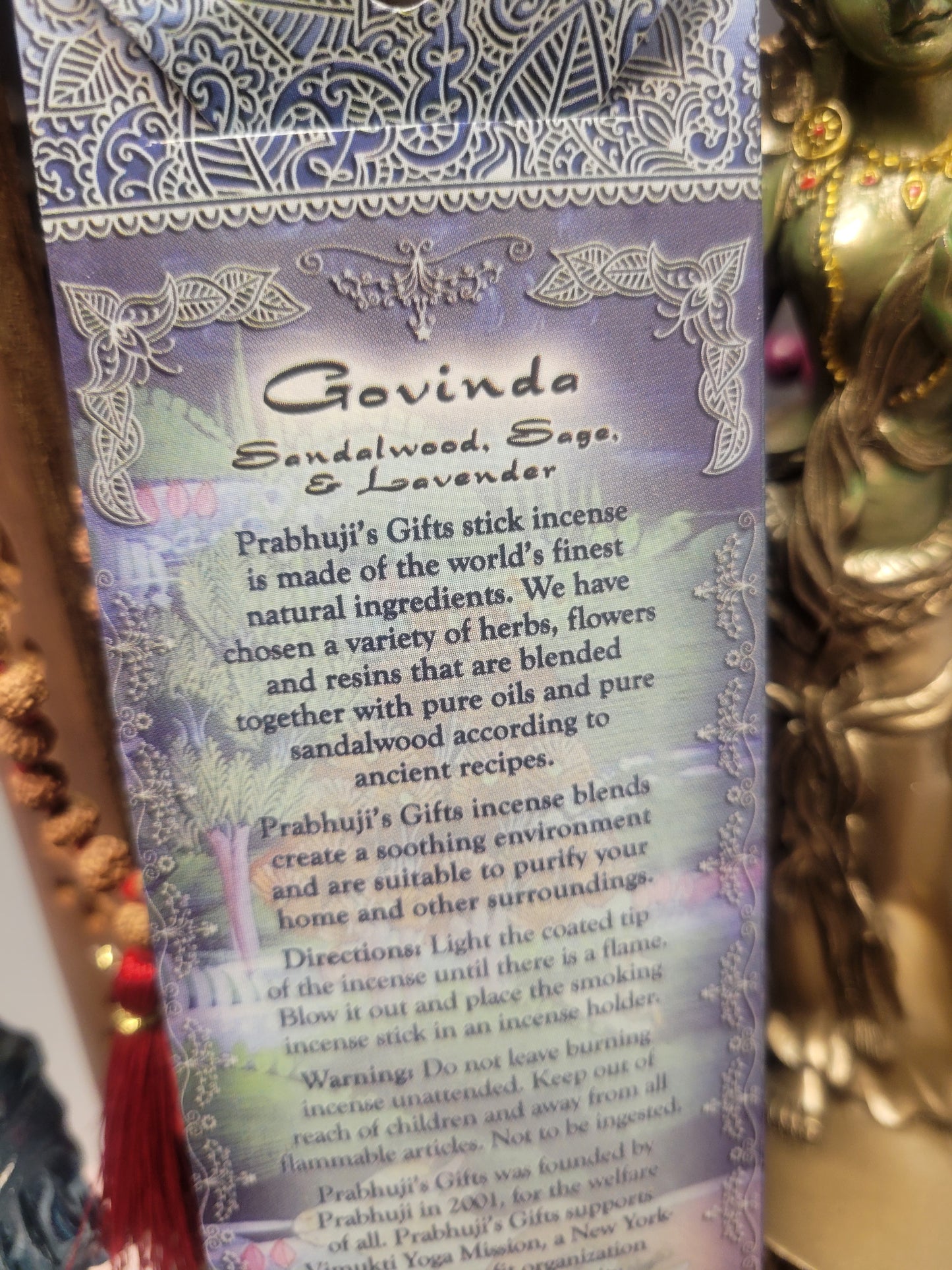 Govinda - Sandalwood, Sage & Lavender Stick Incense