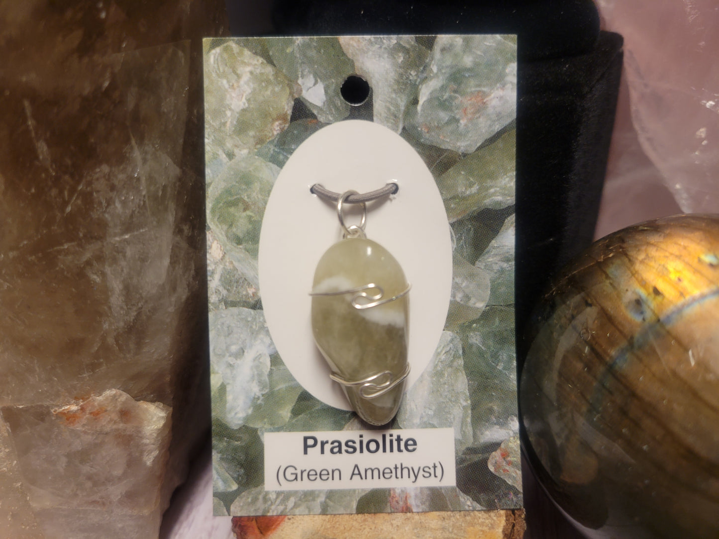 Prasiolite Heaven & Earth Pendant