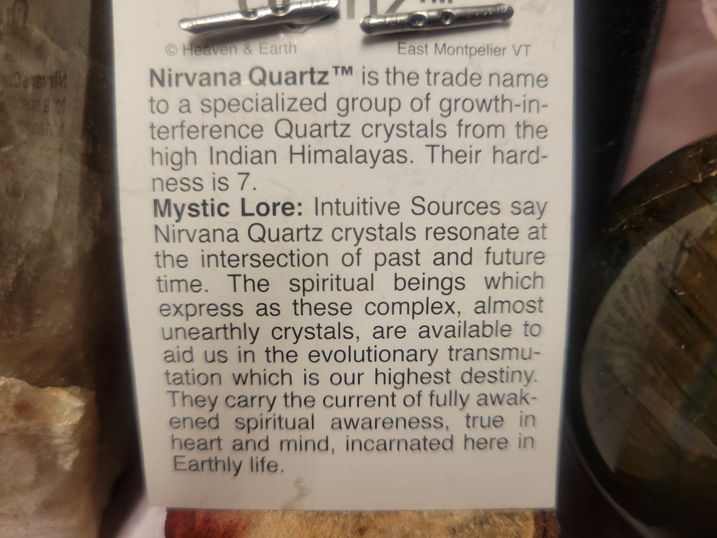 Nirvana Quartz Heaven & Earth Pendant