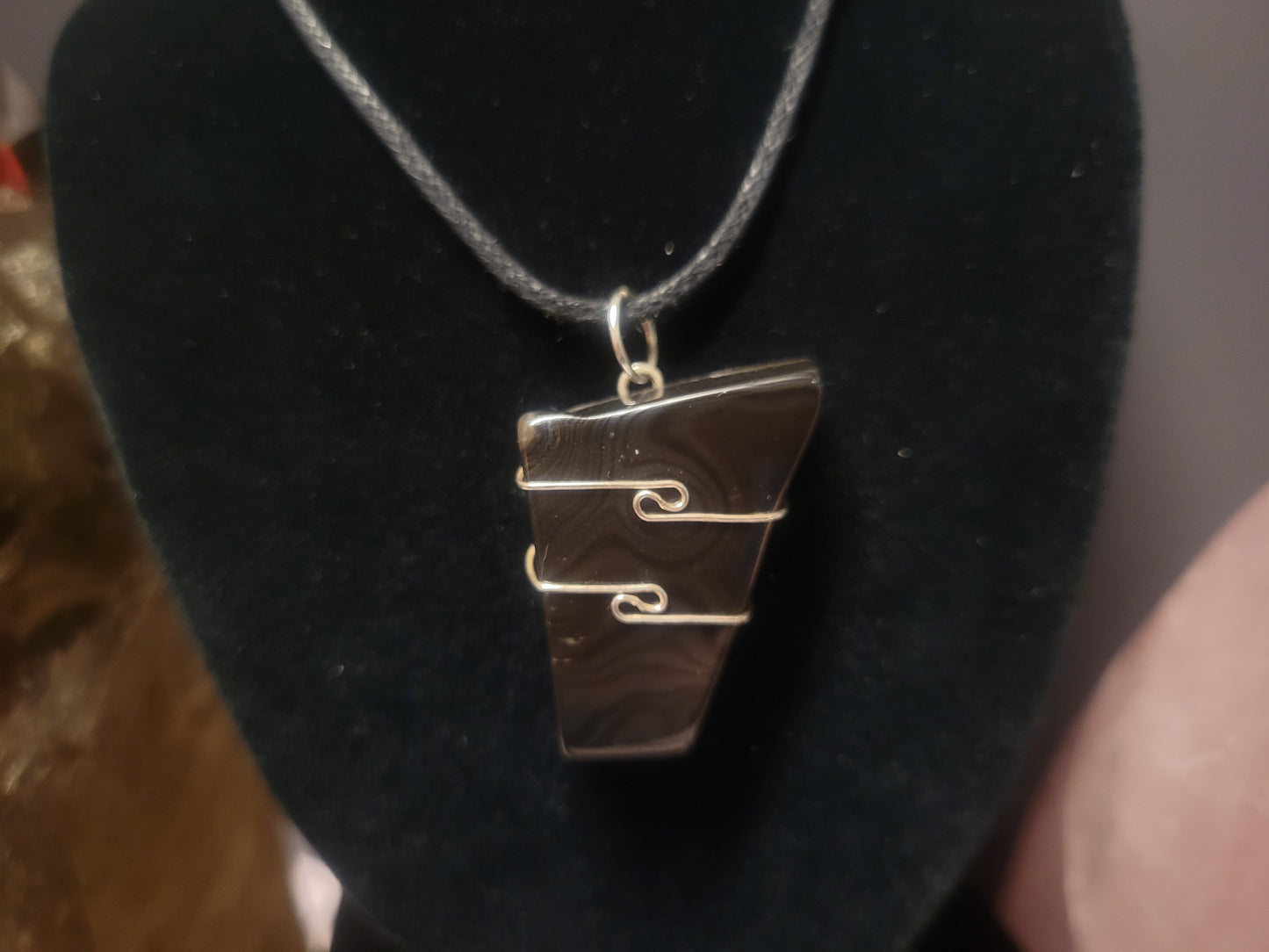 Black Merlinite Heaven & Earth Pendant