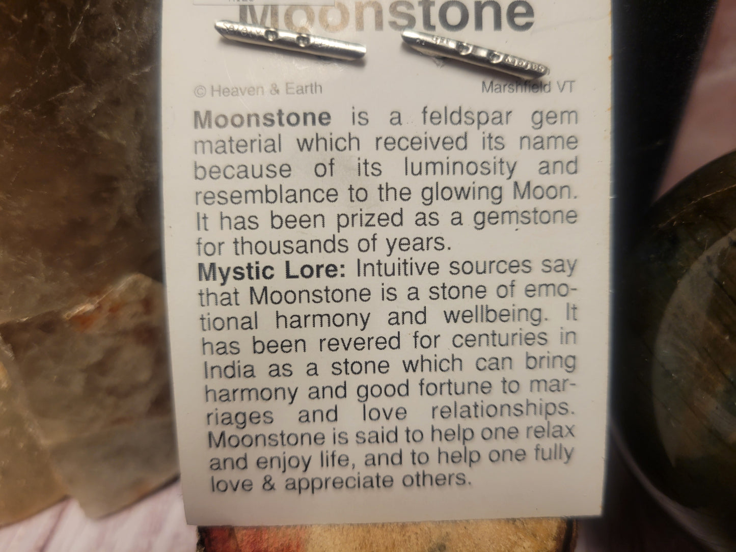 Moonstone Heaven & Earth Pendant