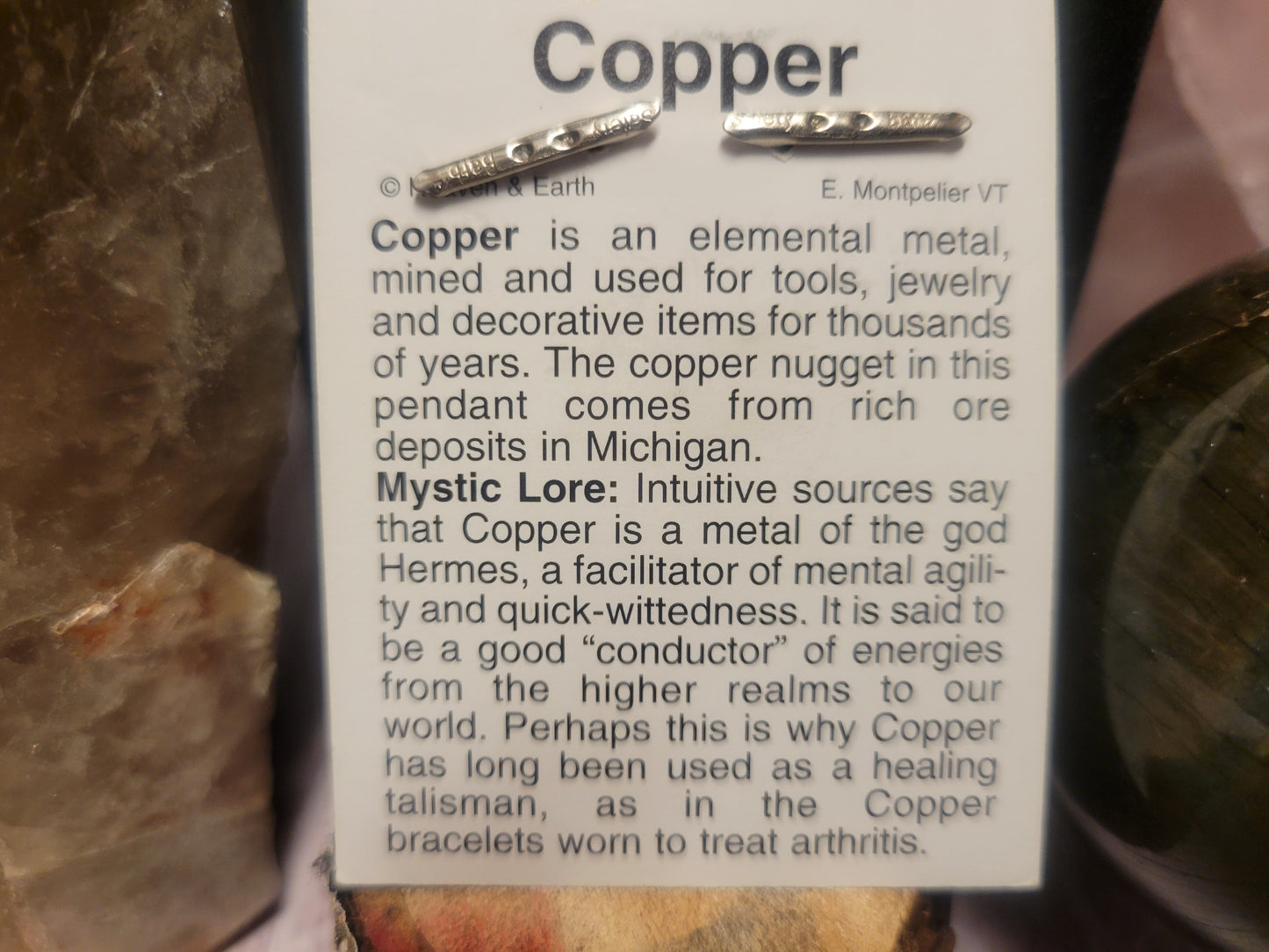 Copper Heaven & Earth Pendant