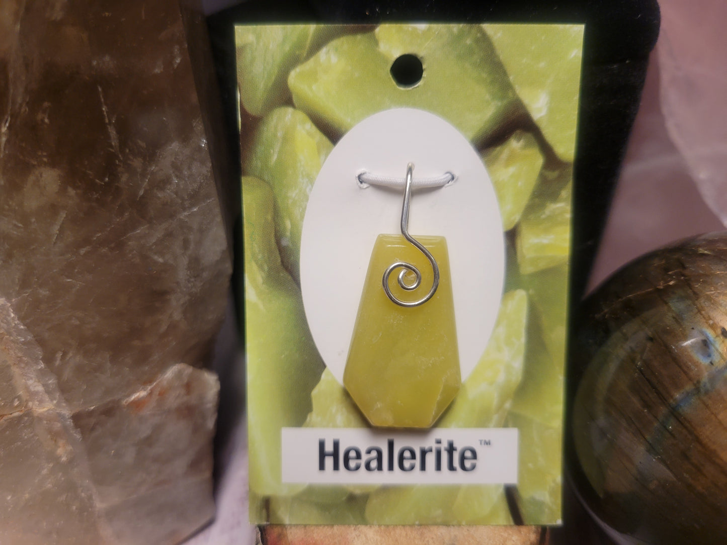 Healerite Spiral Heaven & Earth Pendant
