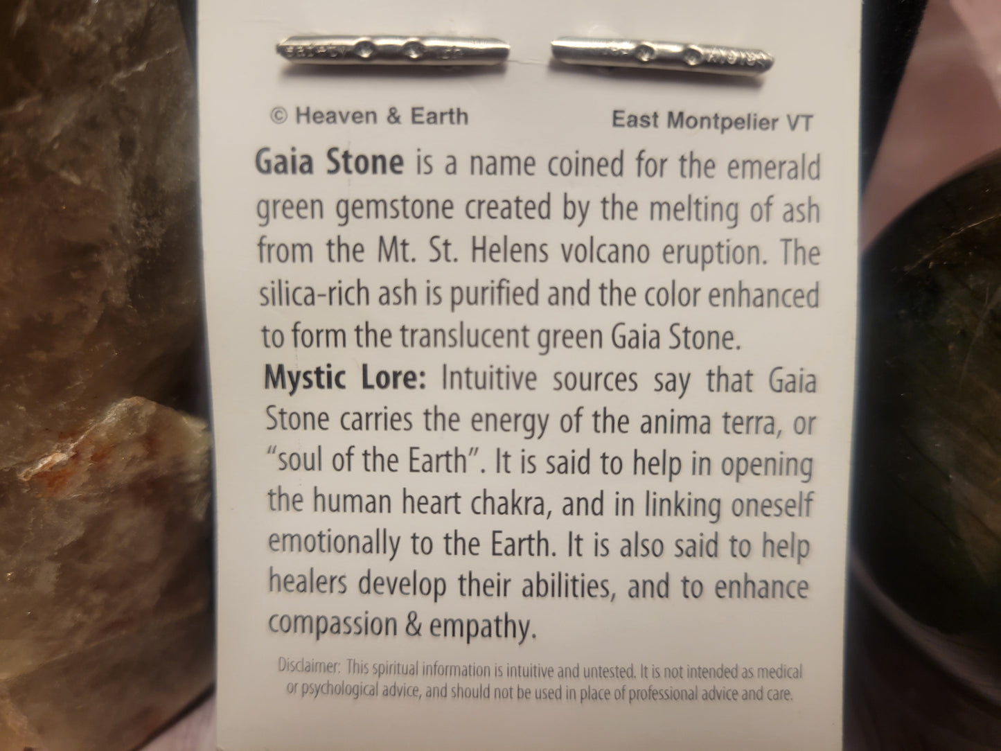 Gaia Stone Heaven & Earth Pendant