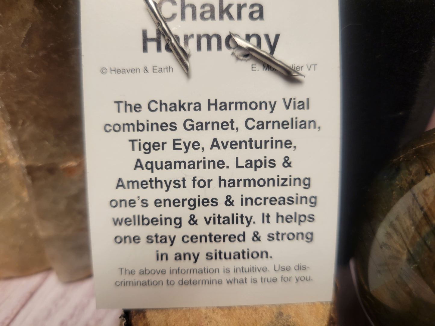 Chakra Vial Heaven & Earth Pendant