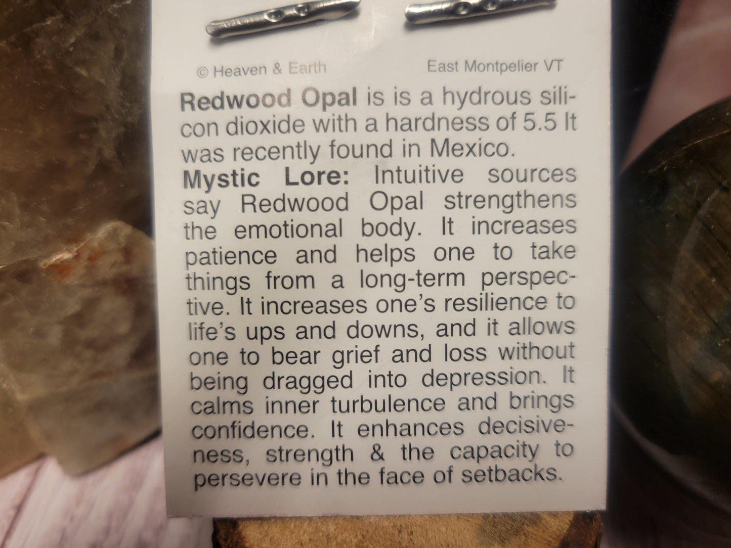 Redwood Opal Heaven & Earth Pendant