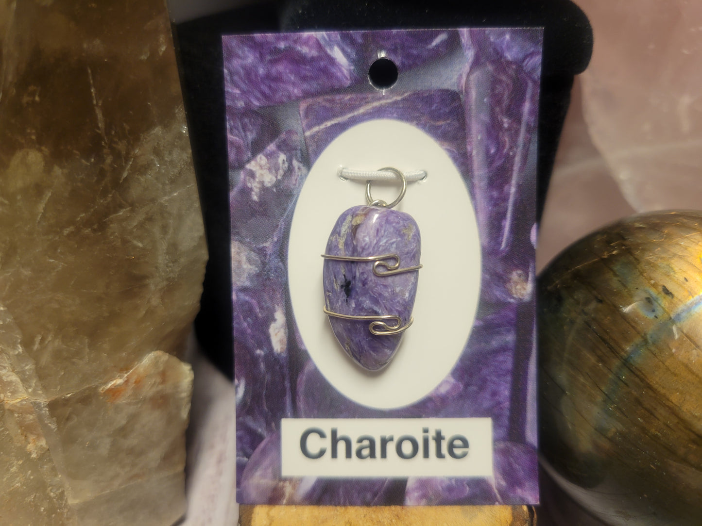 Charoite Heaven & Earth Pendant