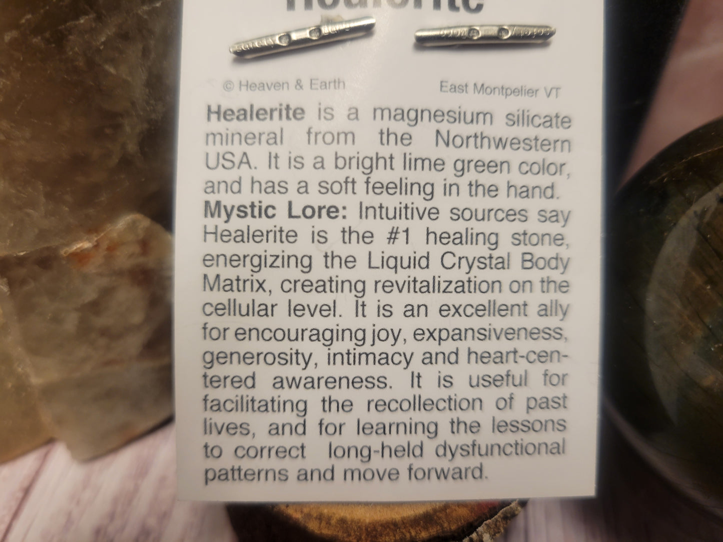 Healerite Heaven & Earth Pendant
