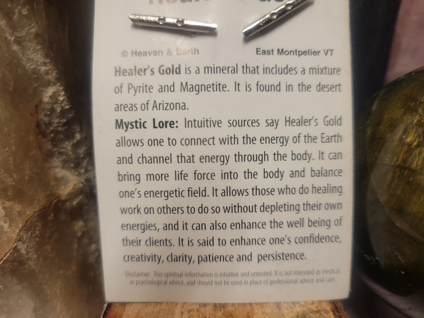 Healer's Gold Heaven & Earth Pendant