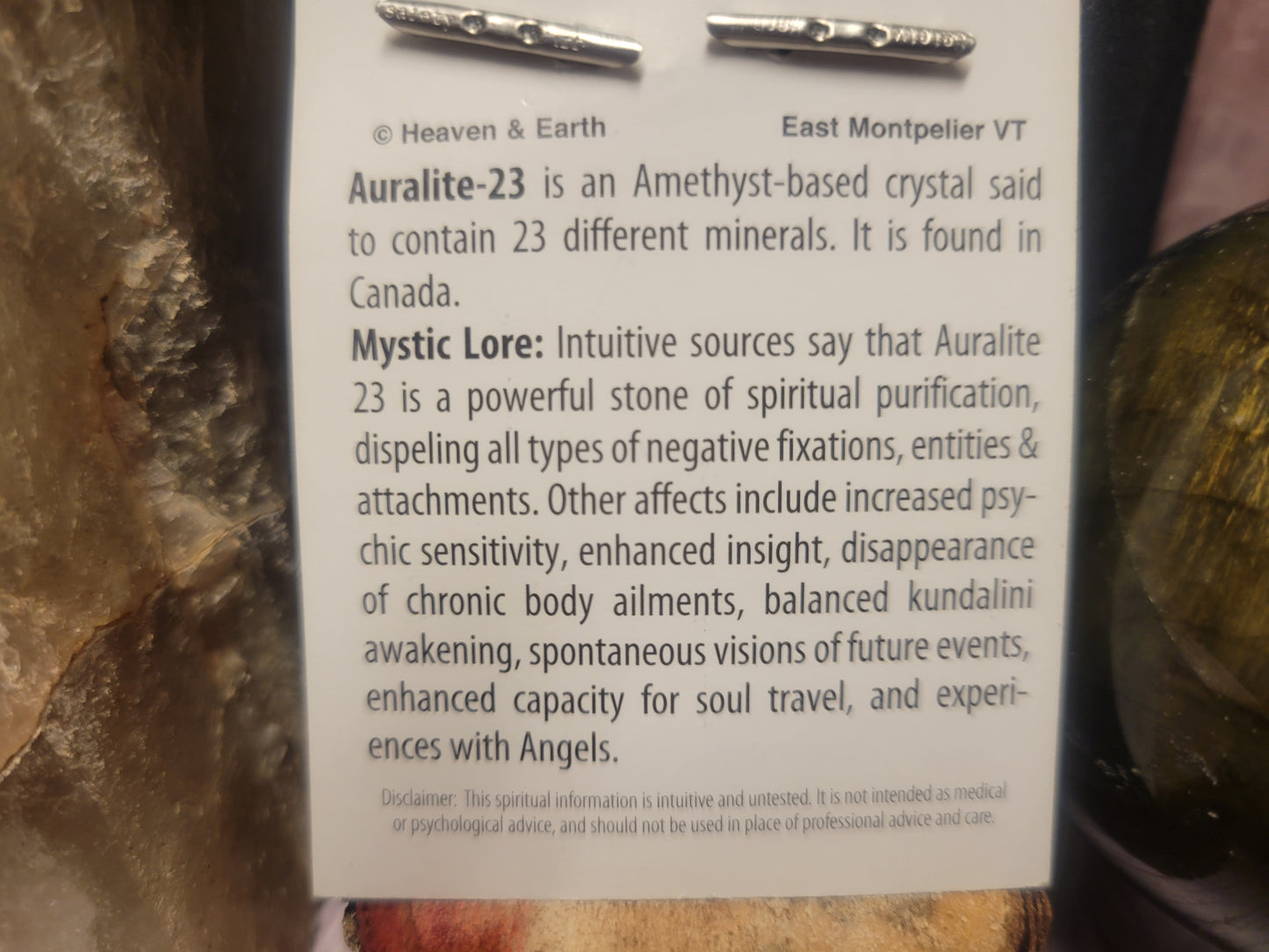 Auralite 23 Heaven &Earth Pendant