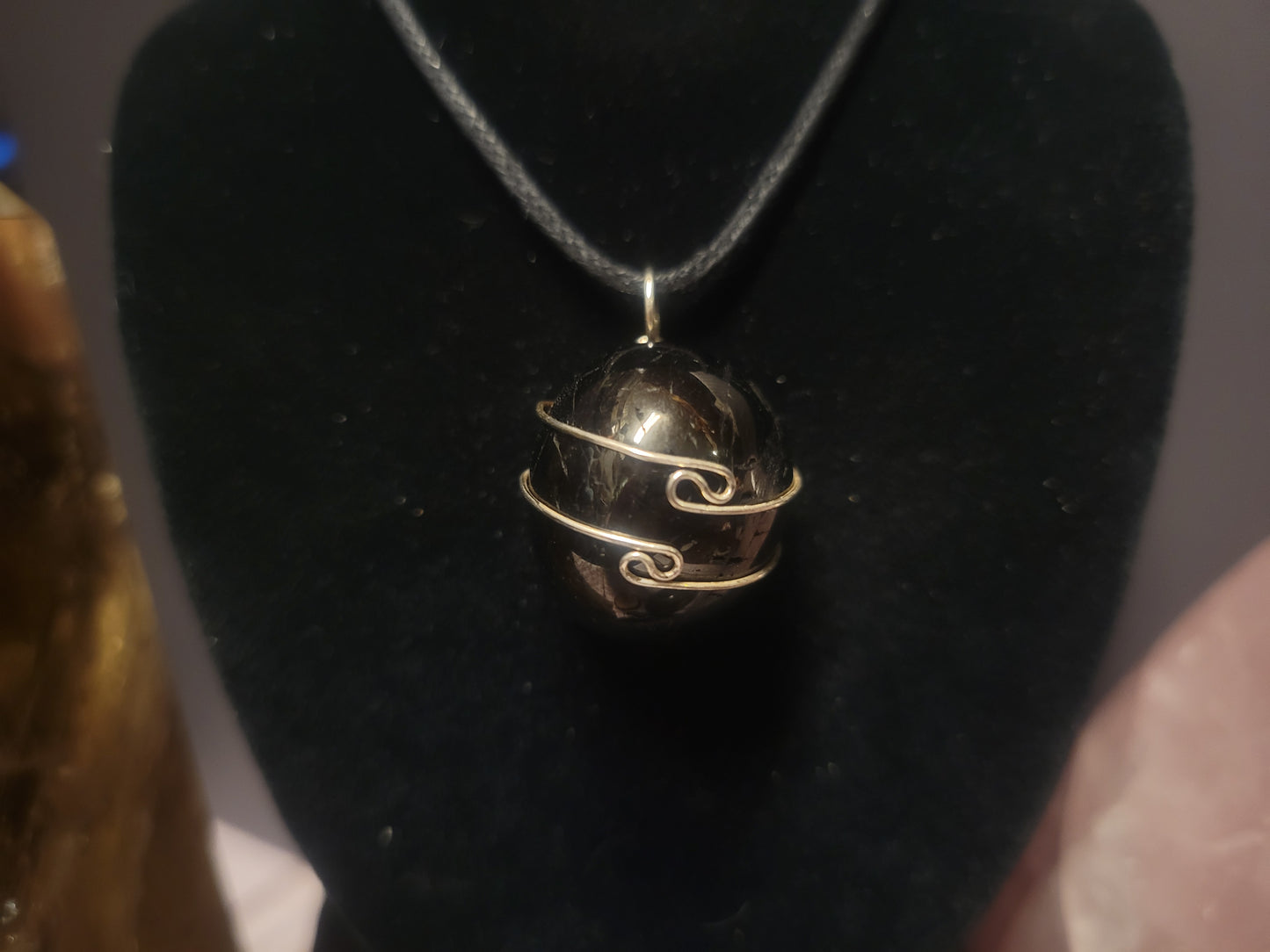 Jet Heaven & Earth Pendant