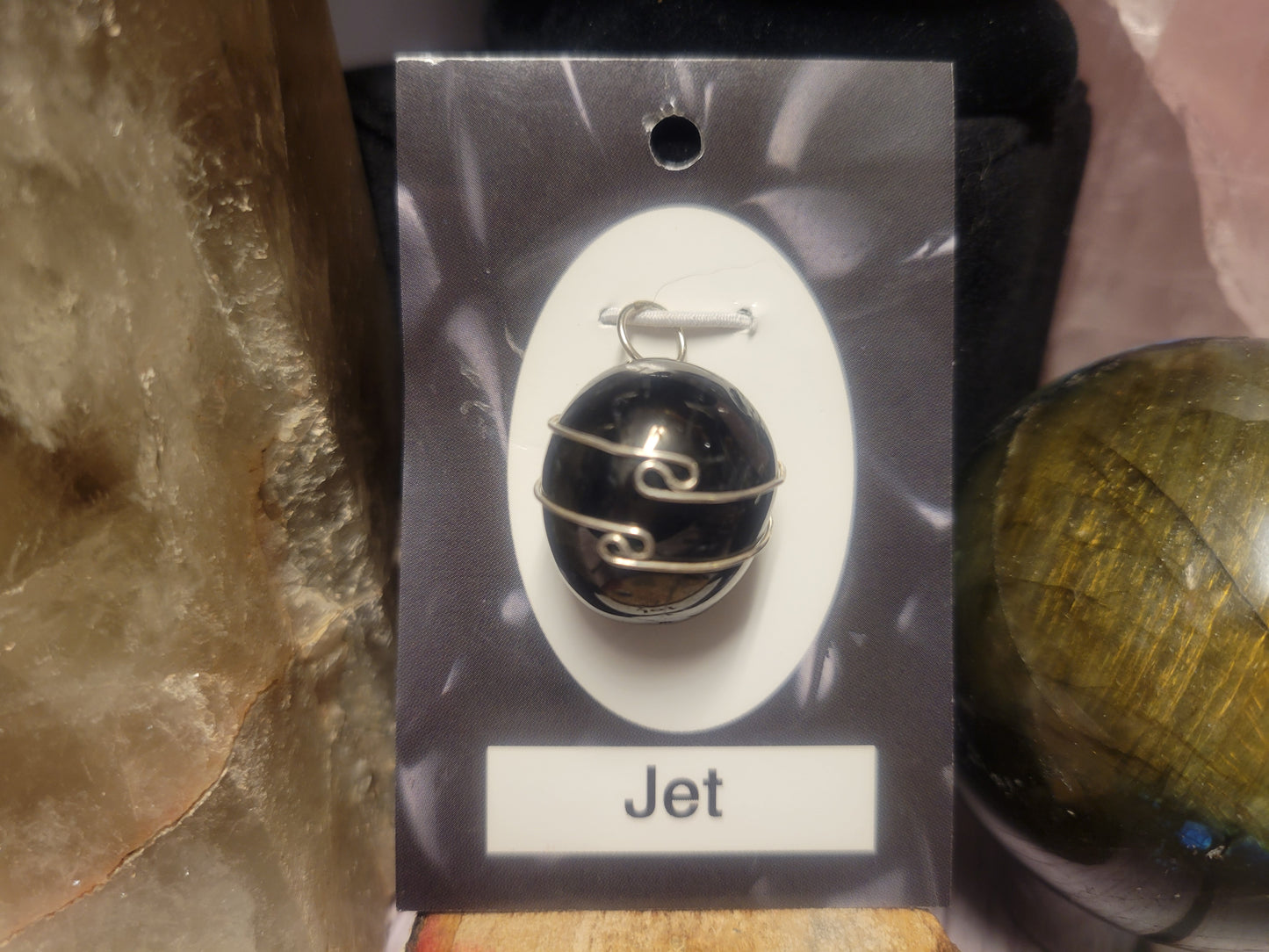 Jet Heaven & Earth Pendant