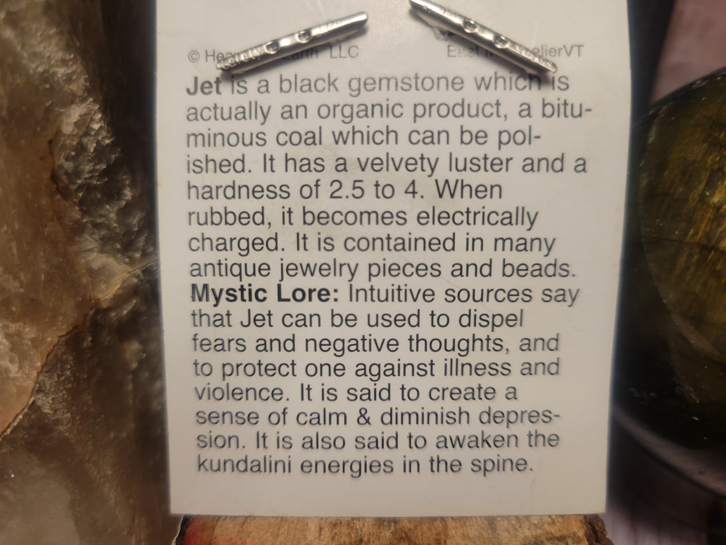 Jet Heaven & Earth Pendant