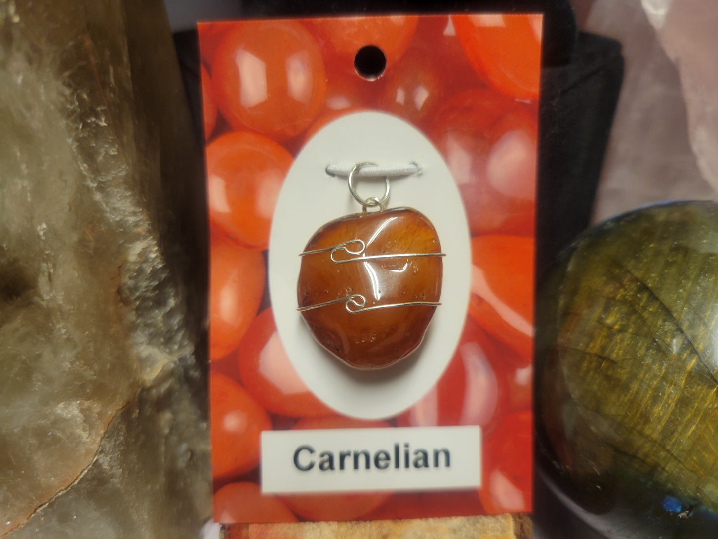 Carnelian Heaven & Earth Pendant