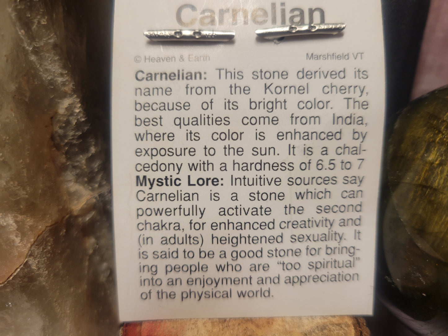 Carnelian Heaven & Earth Pendant