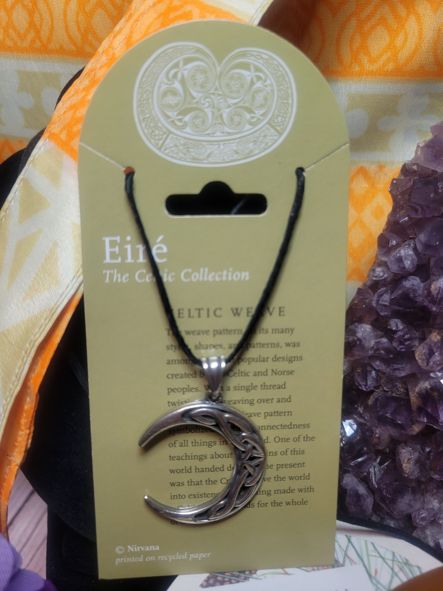 Celtic Pendant - Celtic Weave Moon
