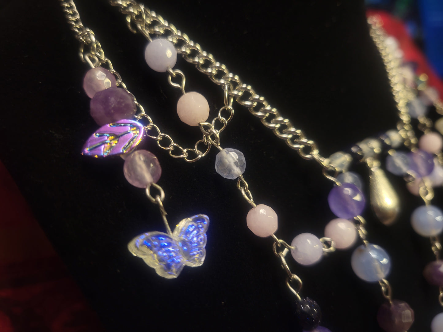 Purple Fairy Tiered Necklace