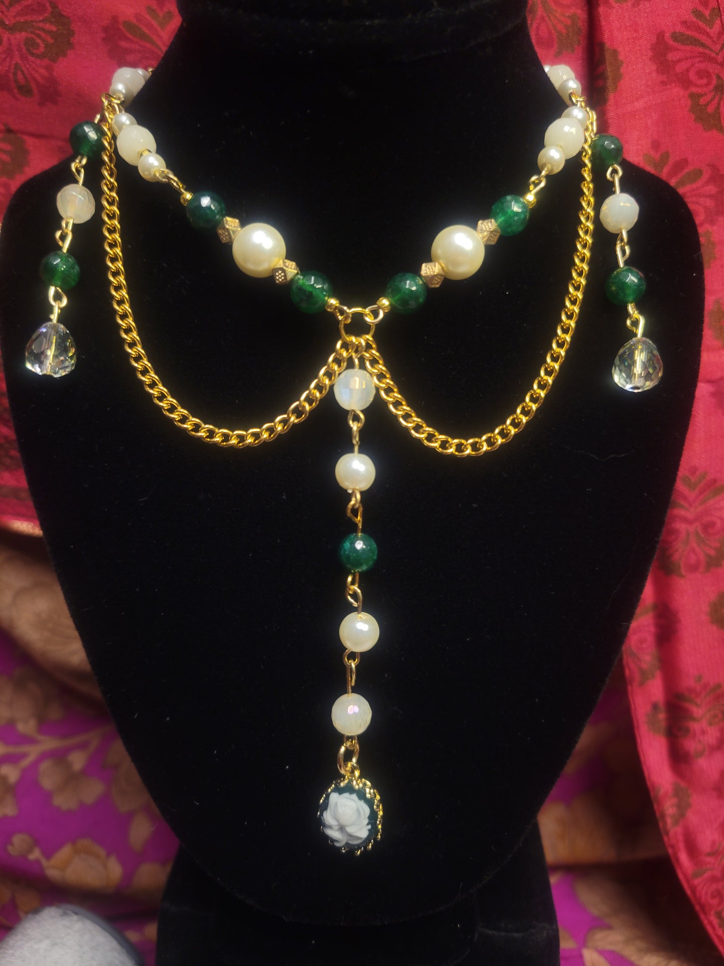 Green Bridgerton Tiered Necklace