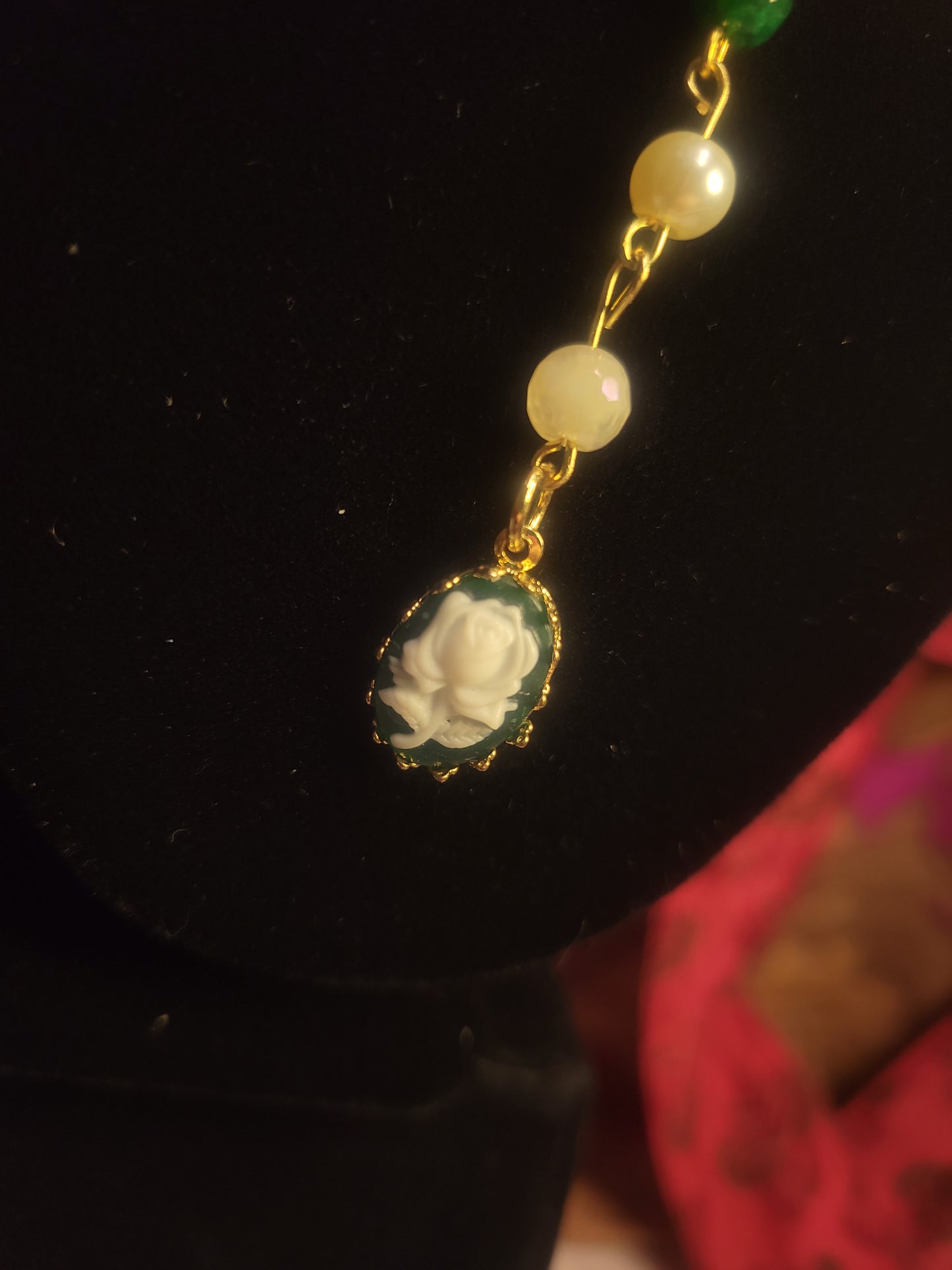 Green Bridgerton Tiered Necklace