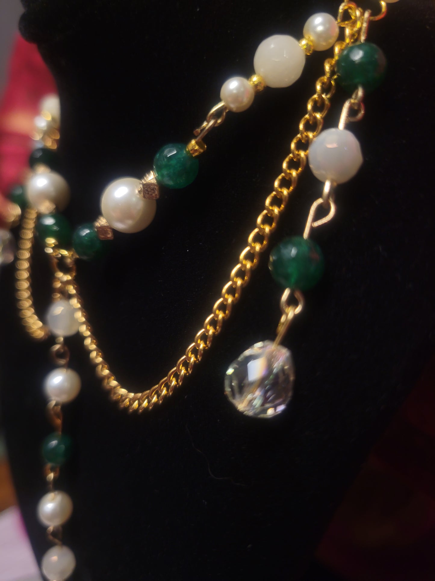 Green Bridgerton Tiered Necklace