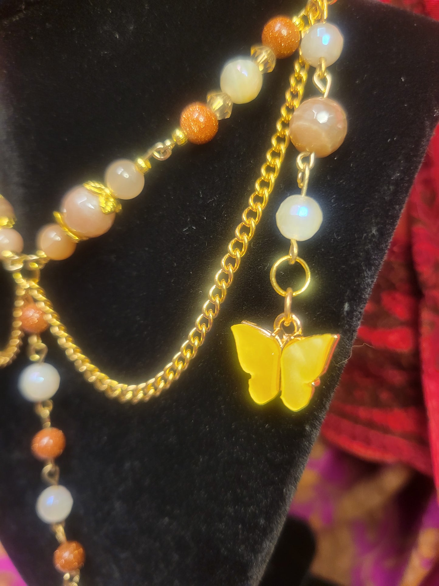 Yellow Fairy Tiered Necklace