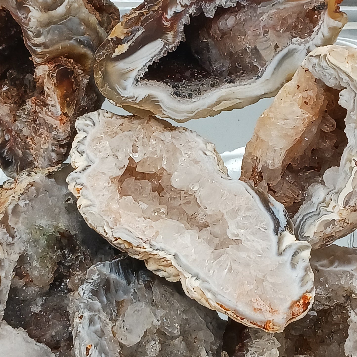 Agate Geode Half