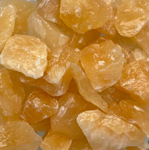 Orange Calcite Rough, Medium