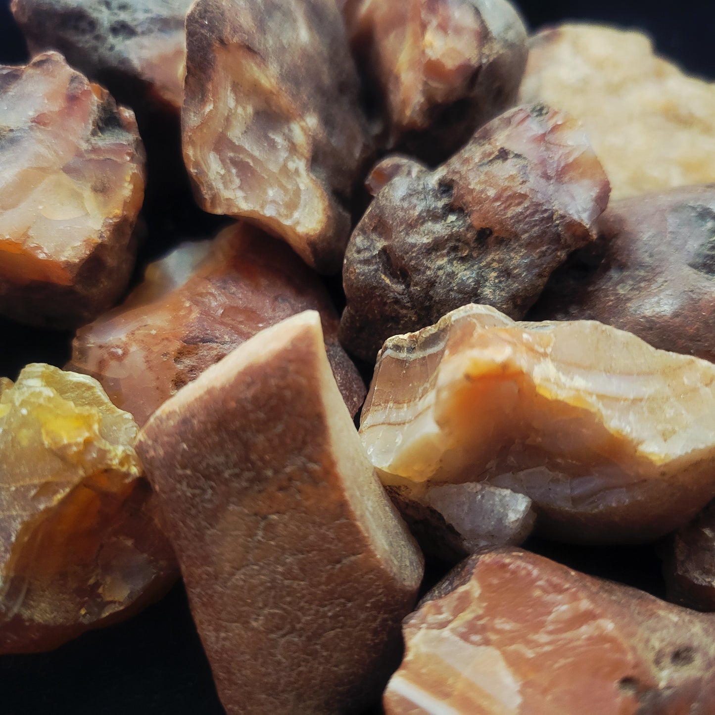 Carnelian, Rough