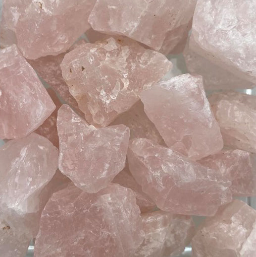 Rose Quartz Rough, Medium
