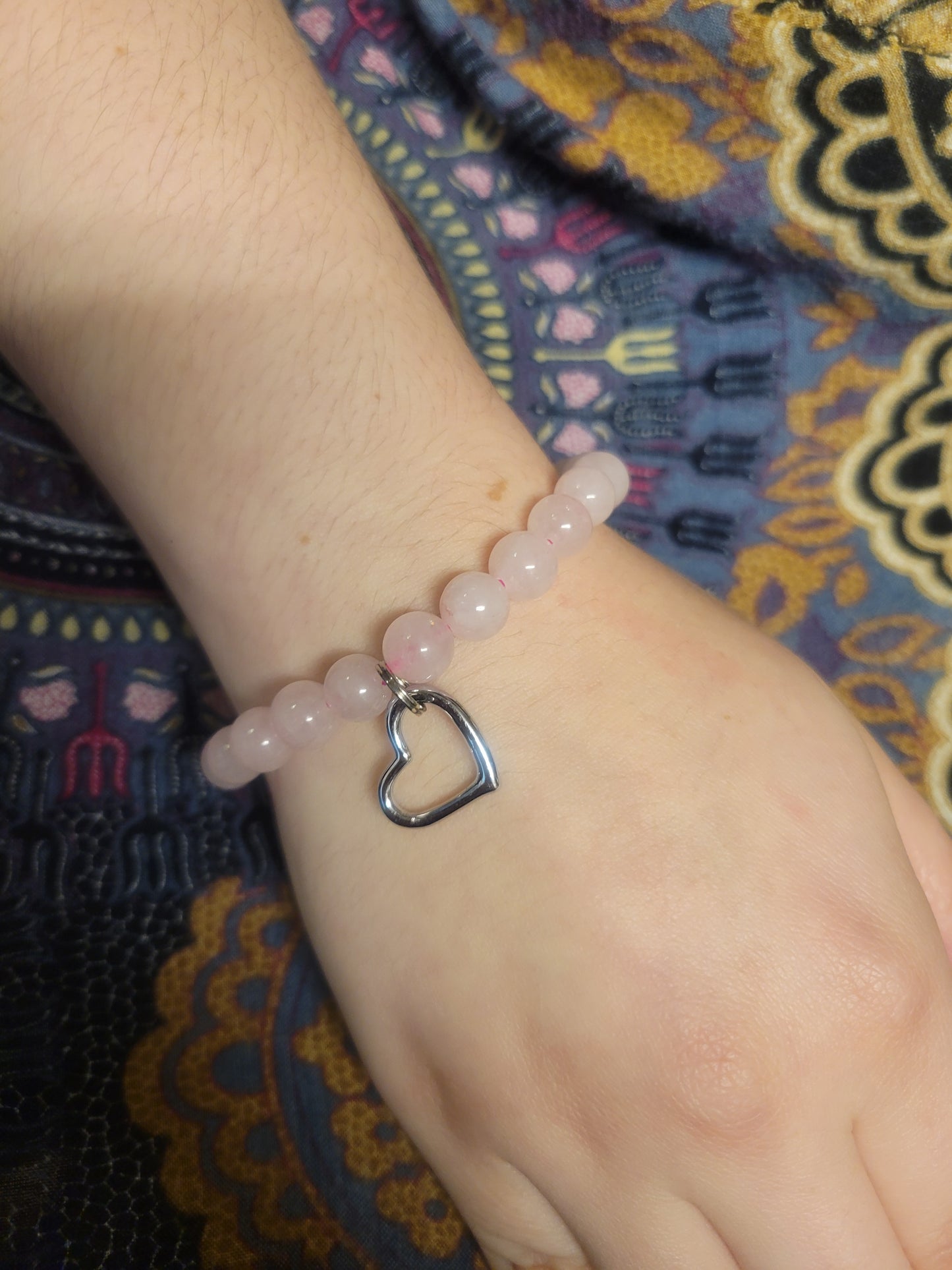 Friendship Rose Quartz Art of Luck Bracelet