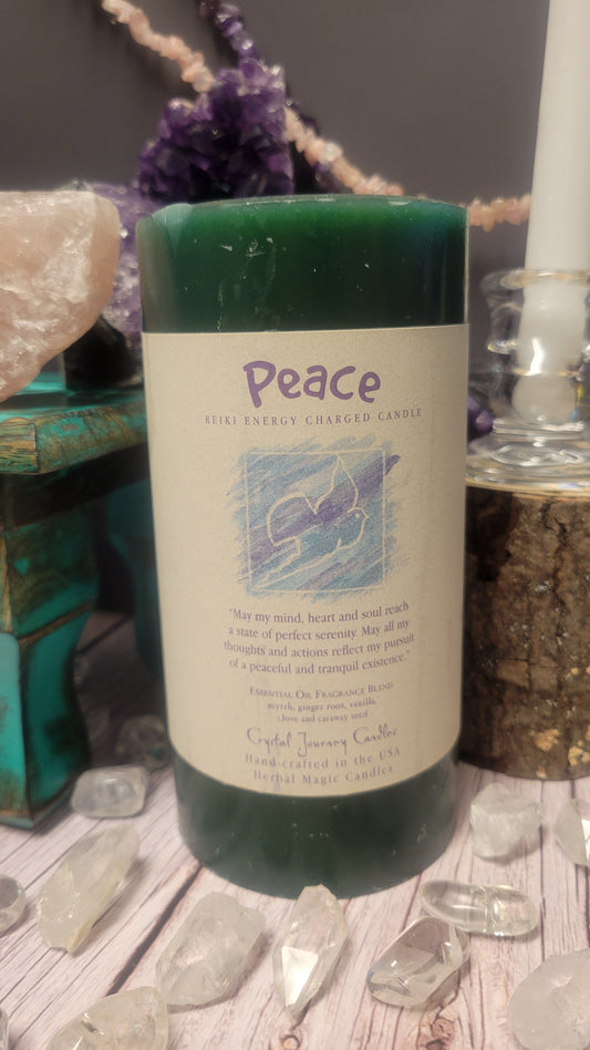 Peace Crystal Journey Pillar 3x6