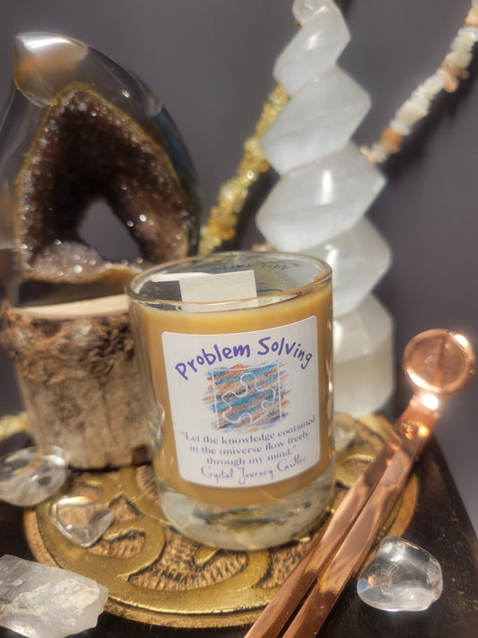 Problem Solving Crystal Journey Glass Votive