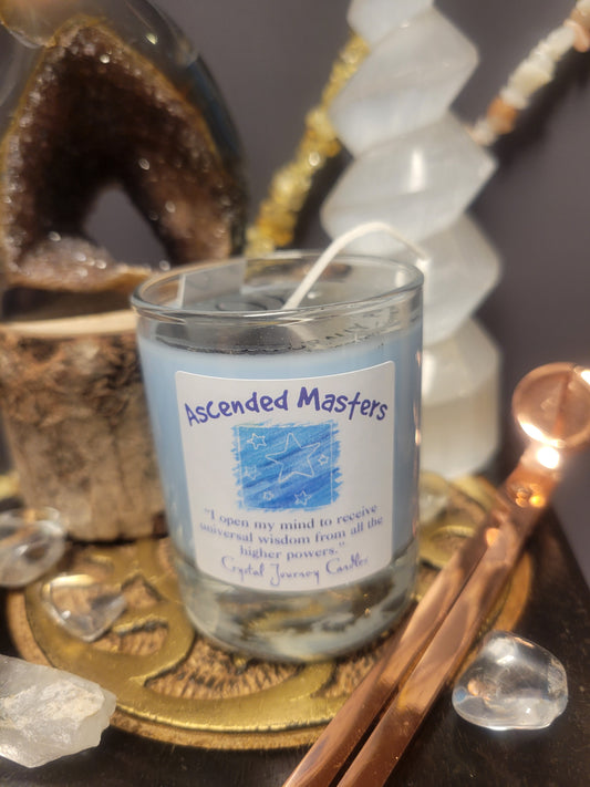 Ascended Masters Crystal Journey Glass Votive