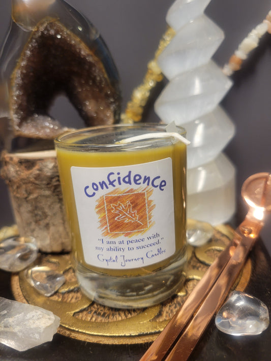 Confidence Crystal Journey Glass Votive