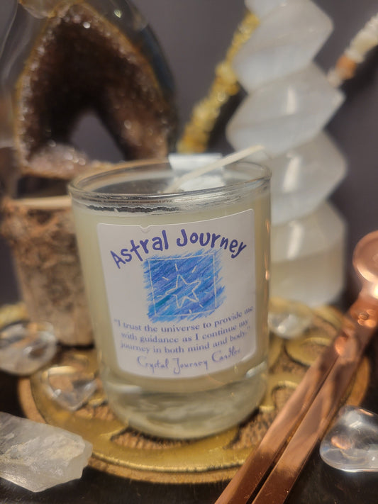 Astral Journey Crystal Journey Glass Votive