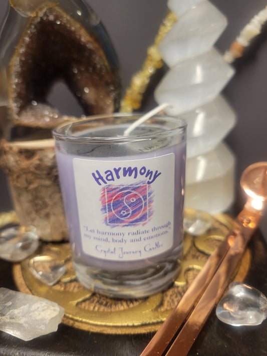 Harmony Crystal Journey Glass Votive