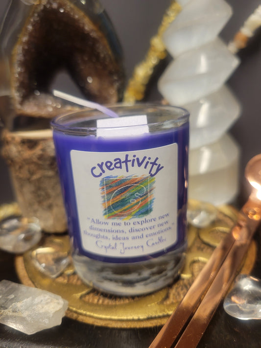 Creativity Crystal Journey Glass Votive