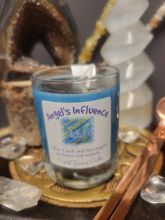 Angel's Influence Crystal Journey Glass Votive