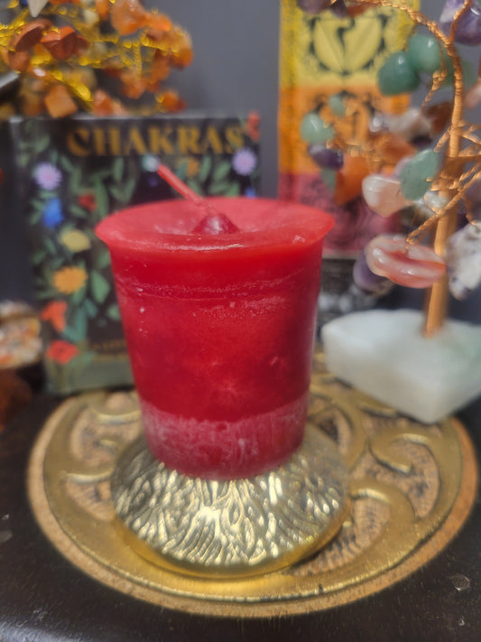 Root Chakra Crystal Journey Votive