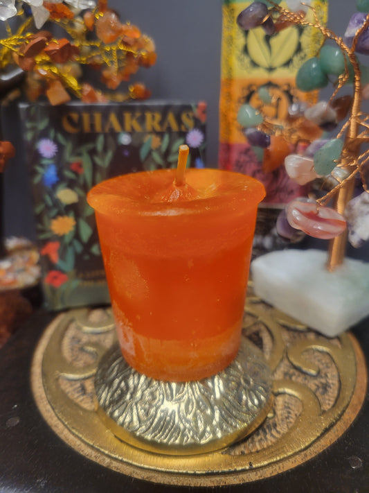 Sacral Chakra Crystal Journey Votive