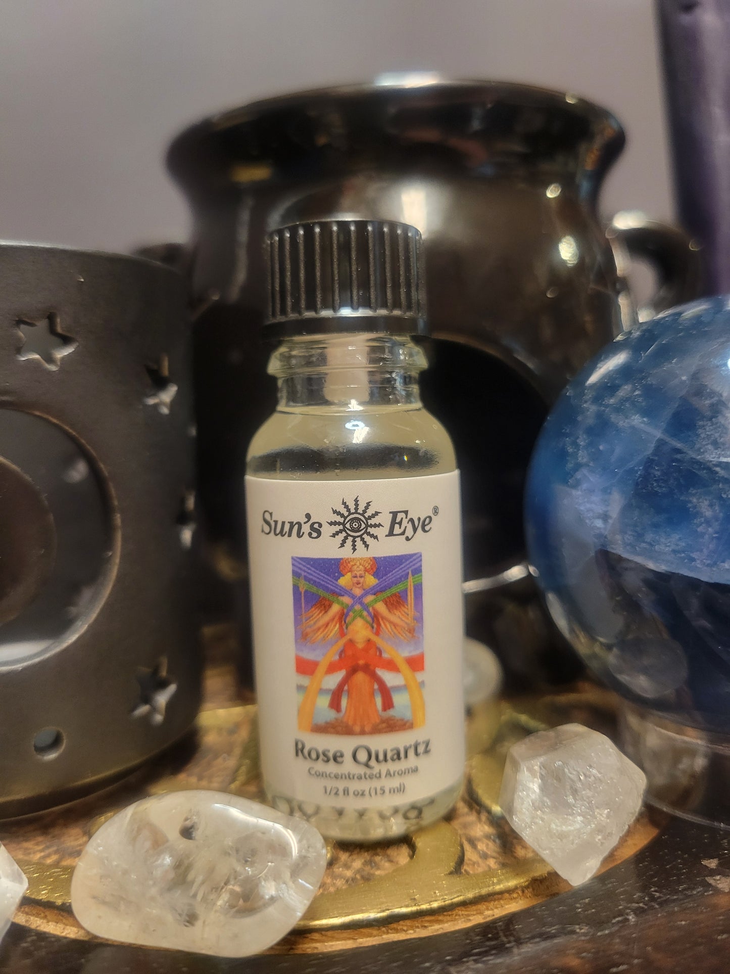 Sun's Eye Rose Quartz Gem Oil