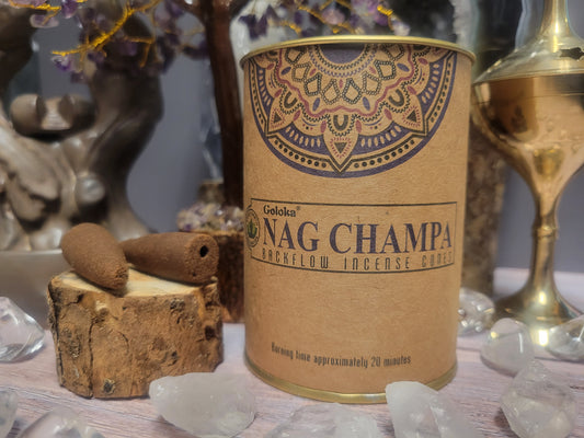 Nag Champa Backflow Goloka Incense Cones