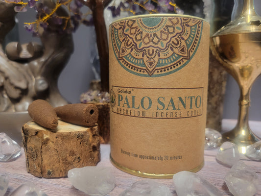 Palo Santo Backflow Goloka Incense Cones